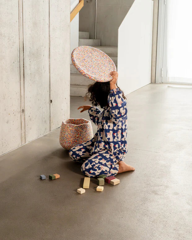 Stapelstein® Dynamic small – Kinderhocker-Set für Balance & Bewegung ab 3 Jahren - super confetti