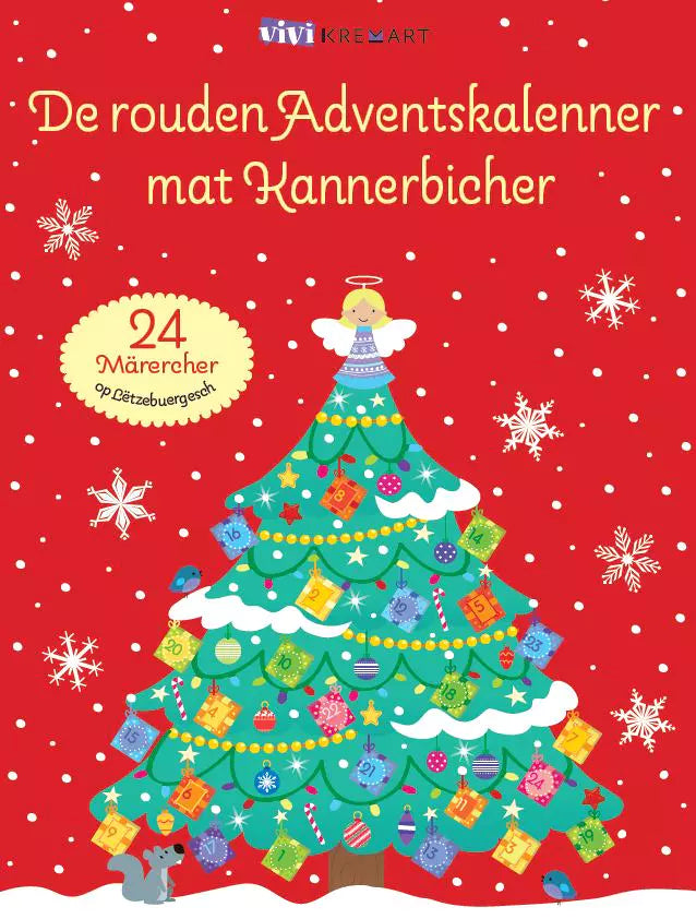 ADVENTSKALENDER - de rouden Adventskalenner mat lëtzebuerger Kannerbicher