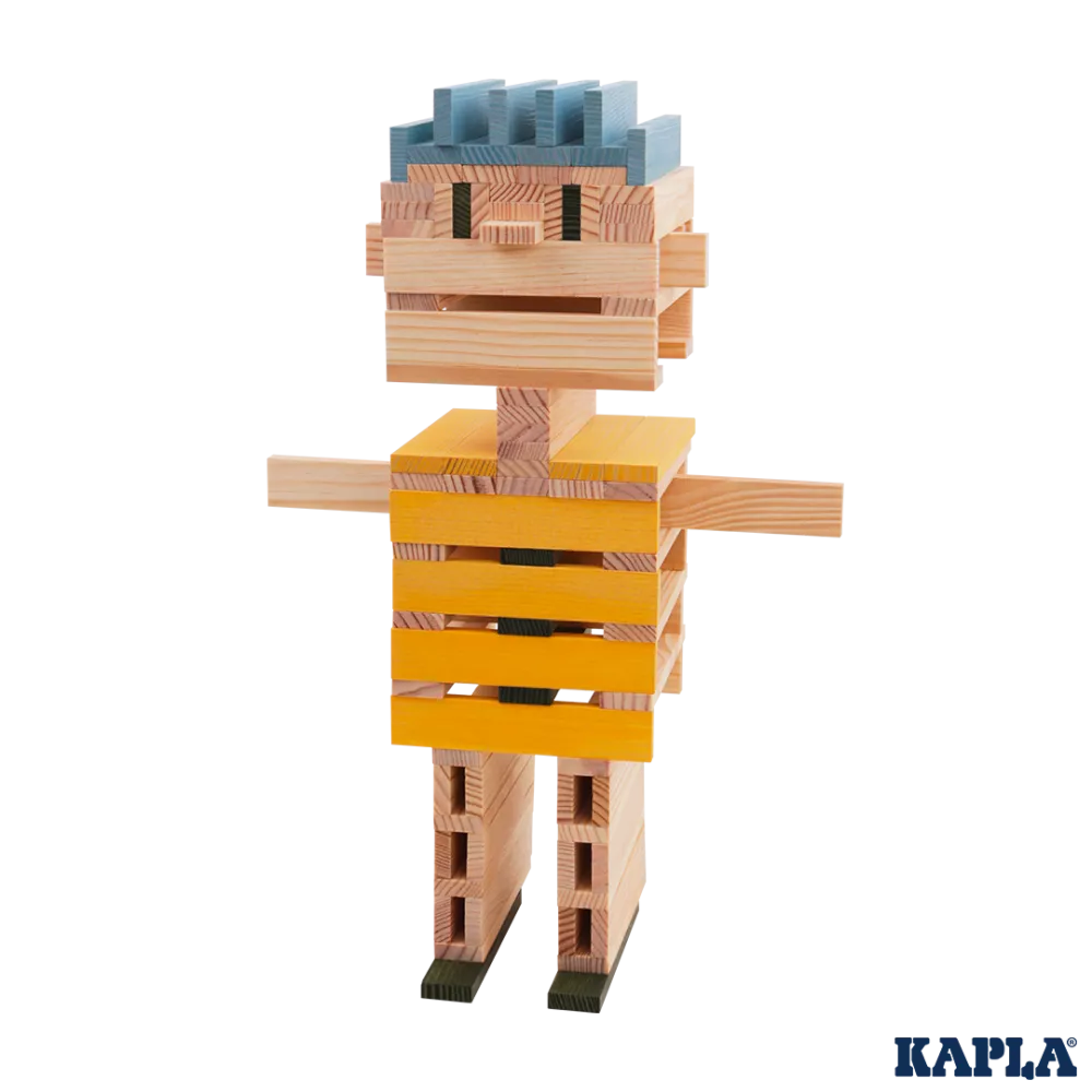 KAPLA - 120er BOX (hellblau, gelb & grün)