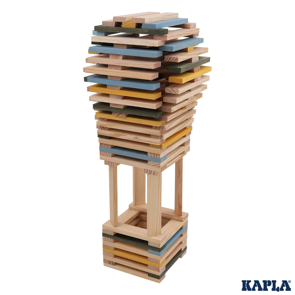 KAPLA - 120er BOX (hellblau, gelb & grün)