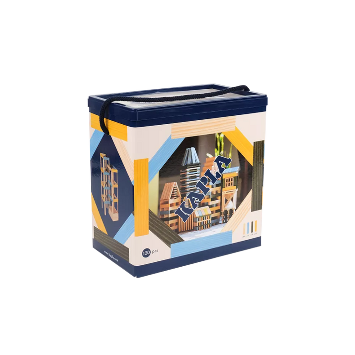 KAPLA - 120er BOX (hellblau, gelb & grün)