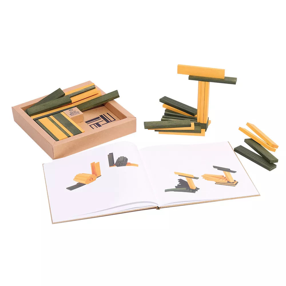 KAPLA® Buch & Farben – Grün & Gelb