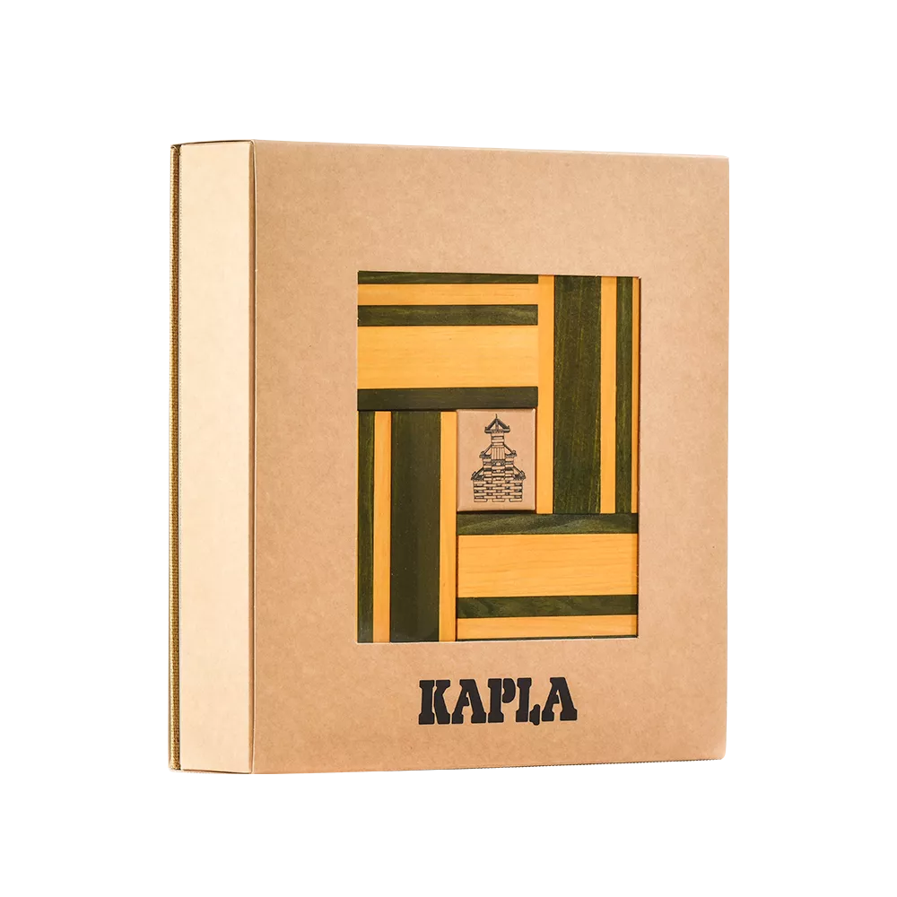 KAPLA® Buch & Farben – Grün & Gelb