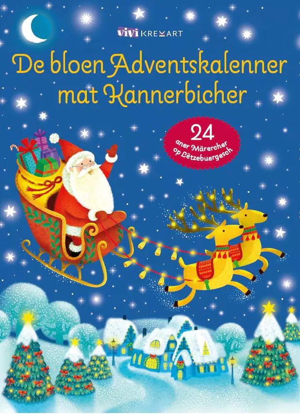 ADVENTSKALENDER - de bloen Adventskalenner mat lëtzebuerger Kannerbicher