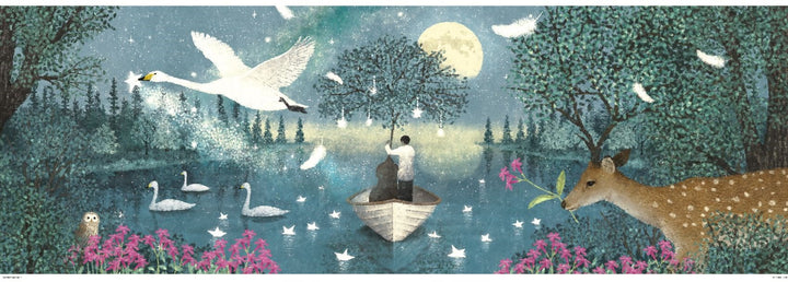 1000-piece jigsaw puzzle, moon theme