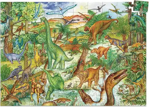 Beobachtungspuzzle Dinosaurier (100 Teile)