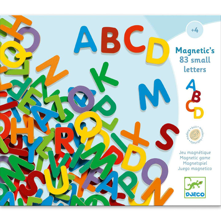 Holz Magnete: 83 Großbuchstaben
