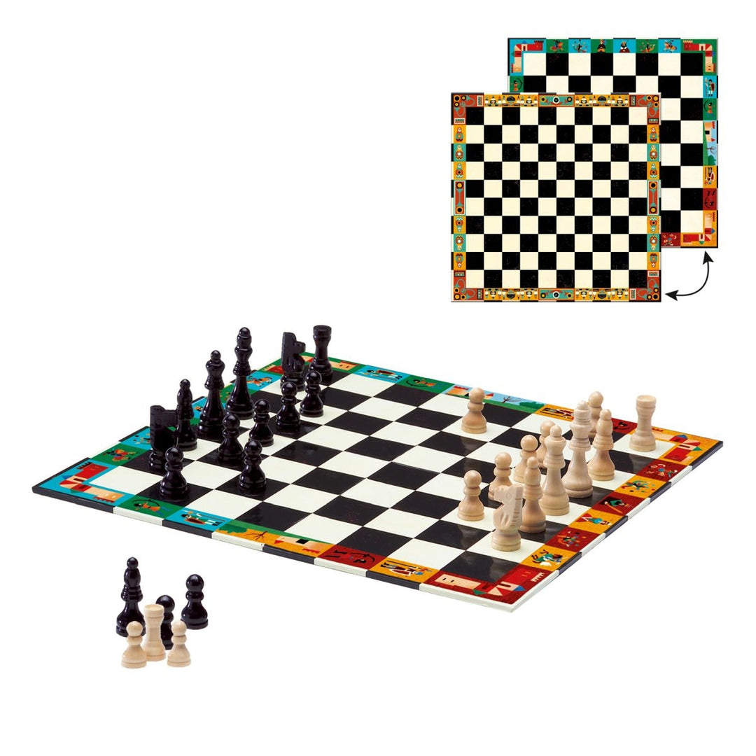 Game case: chess and checkers