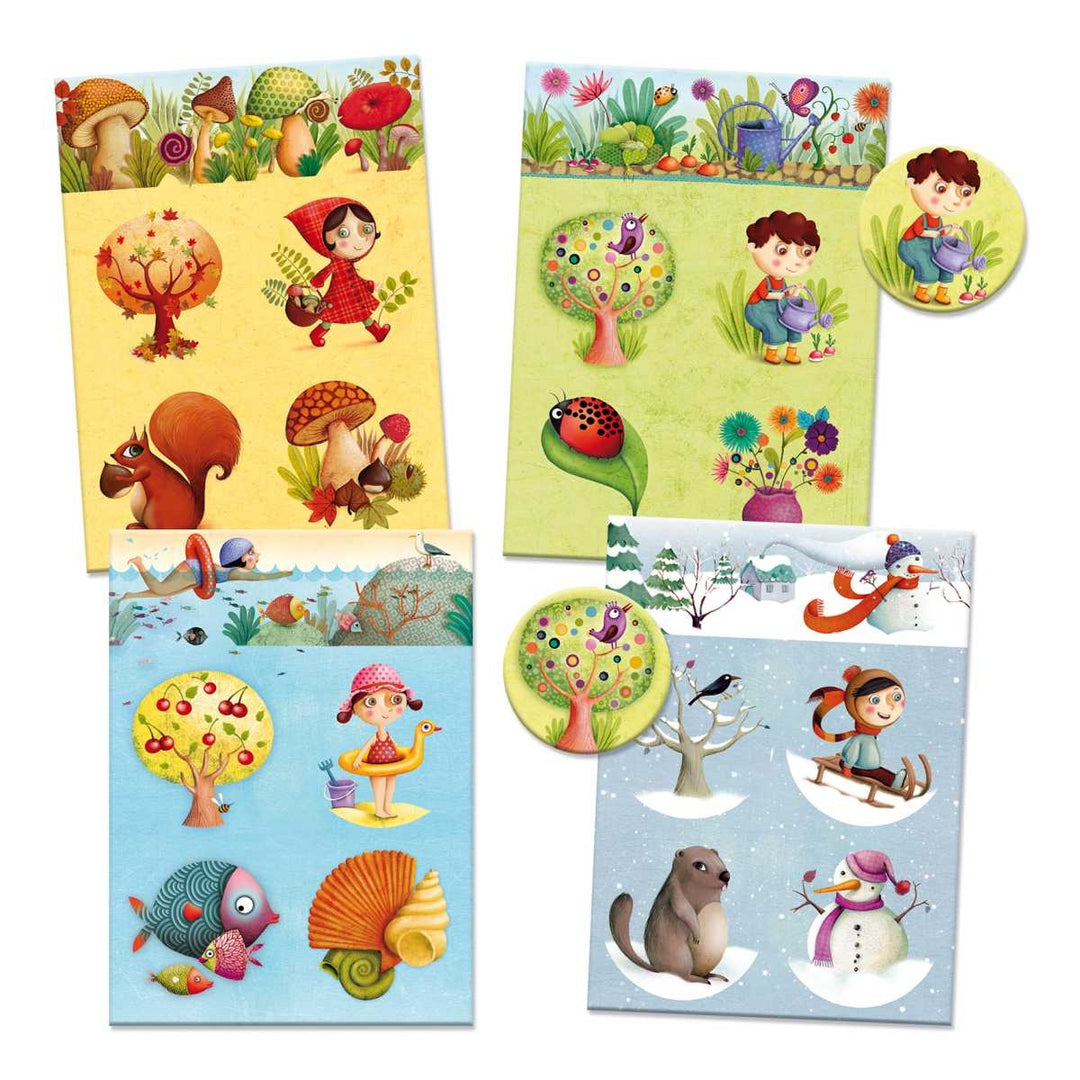 Loto educational game 4 seasons