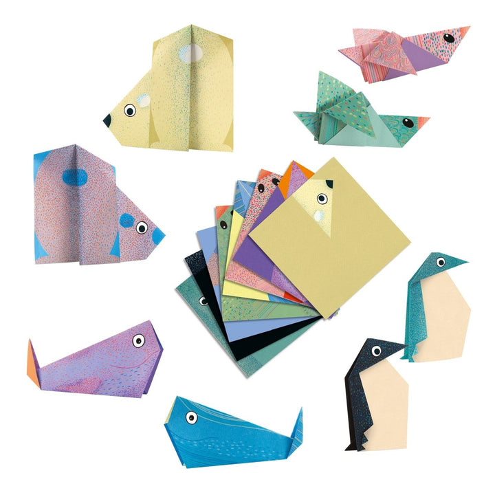 Origami polar animals