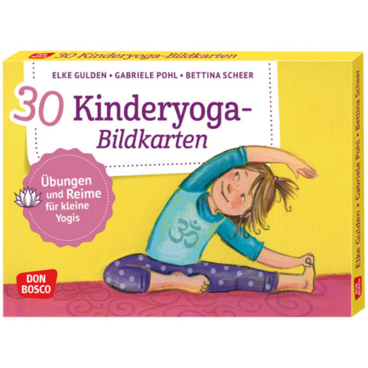 30 cartes illustrées de yoga pour enfants - exercices et comptines pour les petits yogis. cartes de yoga.